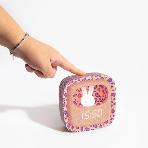 MOB Väckarklocka med Nattlampa Billy Clock - Leopard Rose