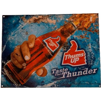 Metalskilt - Thums UP