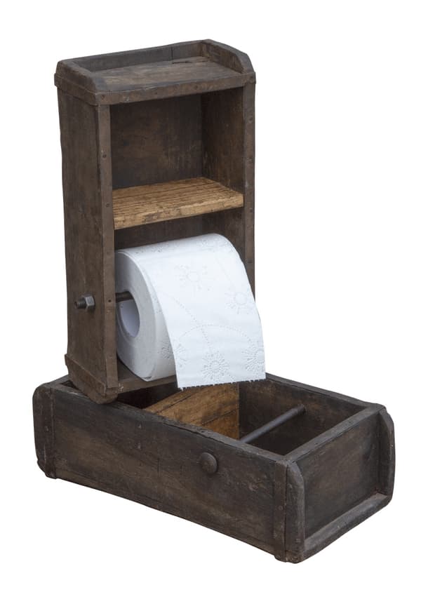 TOILETRULLEHOLDER MED HYLDE