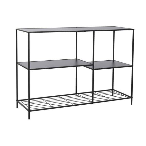 Hylder DKD Home Decor 100 x 30 x 70 cm Sort Metal Brun Træ MDF