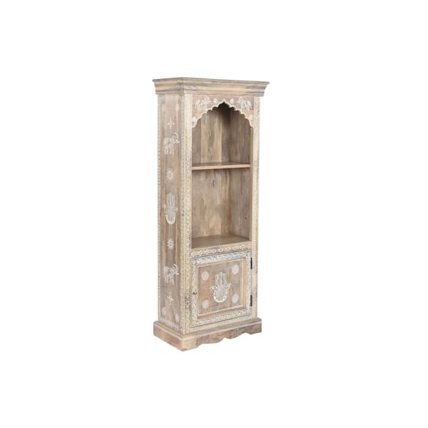 Boghandel DKD Home Decor Blå Hvid Multifarvet Natur Mangotræ Træ MDF 61 x 30 x 152 cm