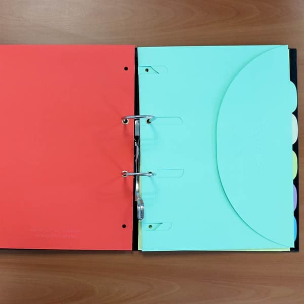 A4 Smartfolders - 6 mappar i olika färger - GLOSSY VERSION