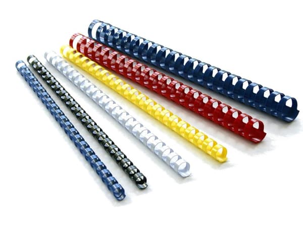 Plastic Spine 10mm Sort GR.010 O-Comb /100stk/