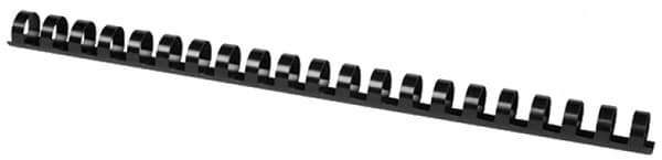 Plastic Spine 10mm Sort GR.010 O-Comb /100stk/