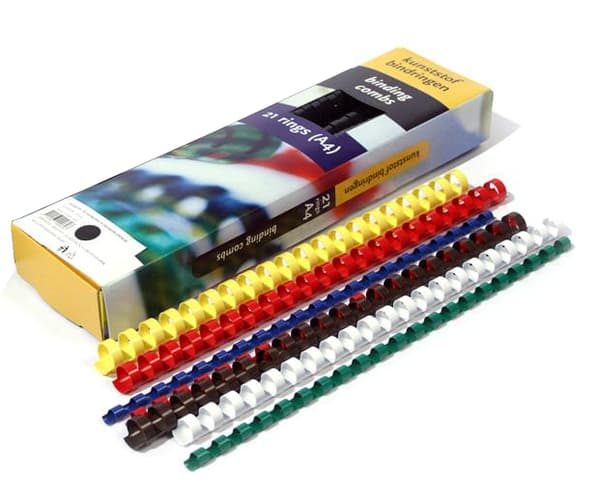 Plastic Spine 10mm Sort GR.010 O-Comb /100stk/