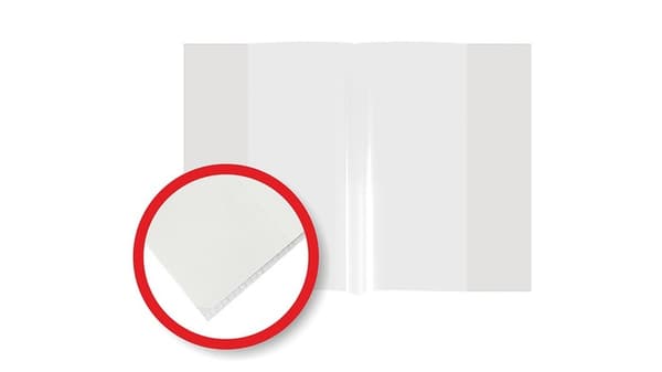 Kannettavan muistikirjan kansi A5 PP Biurfol läpinäkyvä