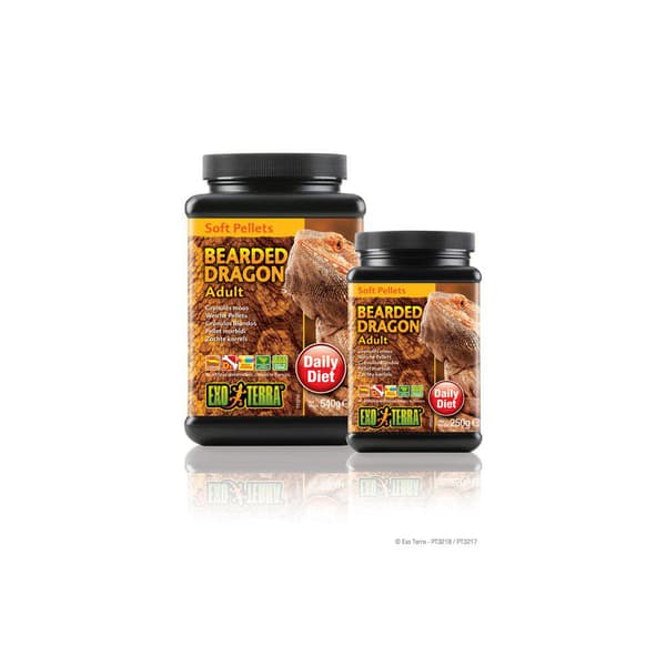 SKÄGGAGAMSFODER VUXNA 540GR SOFT PELLETS EXOTERRA