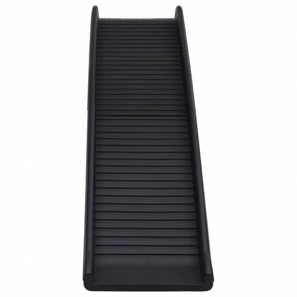 vidaXL Hunderampe sammenleggbar svart 155,5x40x15,5 cm