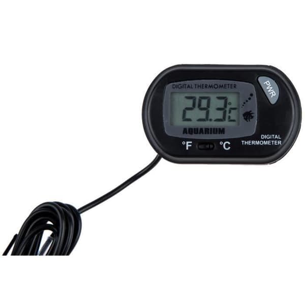 MSD Aquarium termometer - Svart - LCD digital från -50 °C till +70 °C