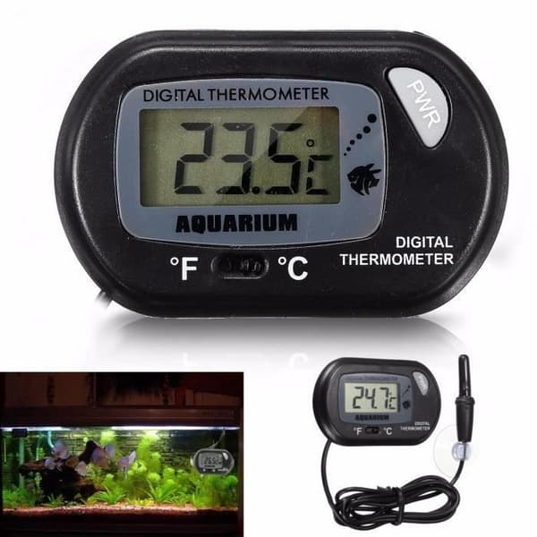 MC Digital LCD Termometer Sensor Temperatursond Sugkopp Tank Fiskakvarium - MCVSO827A7003