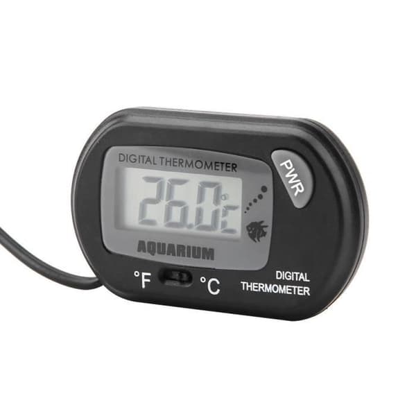 ESTINK Digital termometer 2 färger Aquarium Tank Temperaturmätare Digital termometer Svart