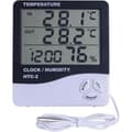 Miniatyrbild 1 av 4: AF04345-Väderstation Digital inomhustermometer med utomhussond Hygrometer