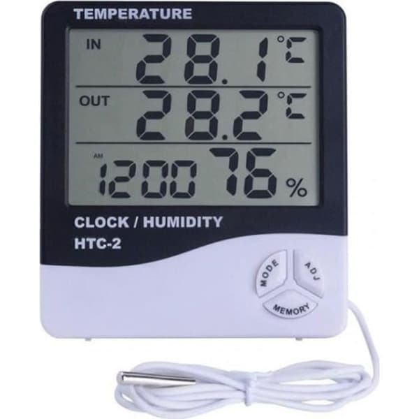 AF04345-Väderstation Digital inomhustermometer med utomhussond Hygrometer