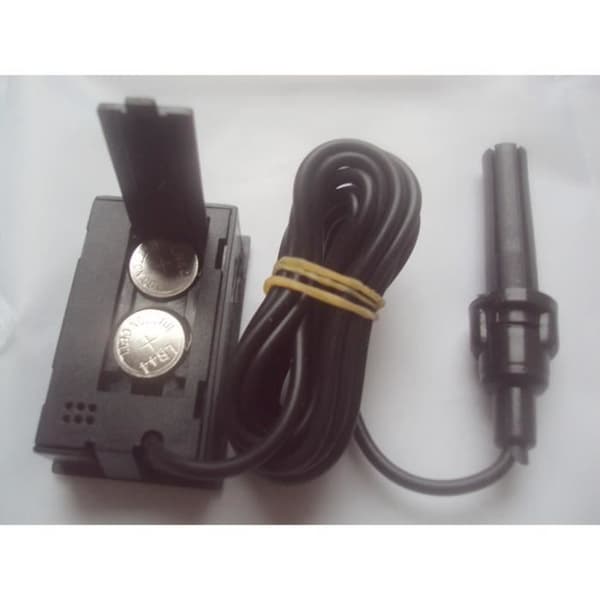 Hygrometer Termometer KABEL 1m50 PROBE + Batterier reptil sköldpadda orm hydrometer terrarium