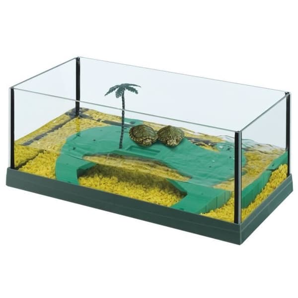 HAITI 40 Transparent glassköldpaddstank 21,5 x 41,5 x 16 cm
