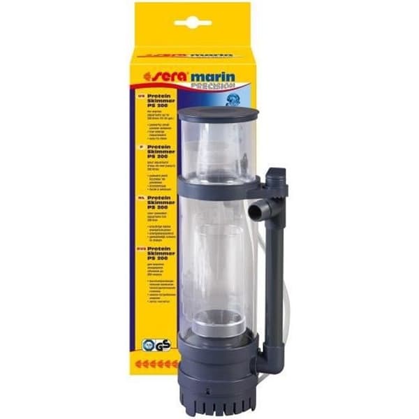Akvariumskimmer - Sera - Protein Skimmer PS 200 - För akvarier upp till 200L - Dispersionspump - Svart