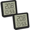 Miniatyrbild 1 av 3: TFA Dostmann 2er Set digital termohygrometer med Komfortzone termohygrometer svart