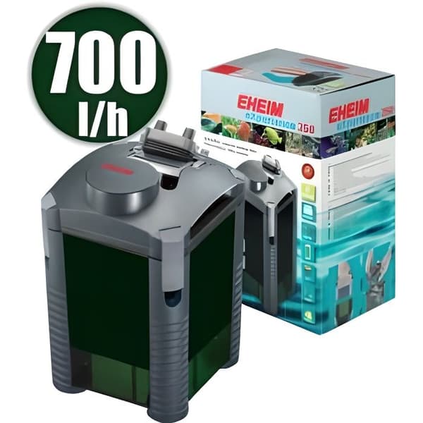 Externt filter för akvarium - EHEIM - upplevelse 250 - 700 l/h - 8 watt - 250 liter max