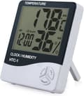 Miniatyrbild 4 av 4: Digital Hygrometer - Ej specificerad - Modell Ej specificerad - Område -50°C till +70°C - LCD-skärm - 2 stycken
