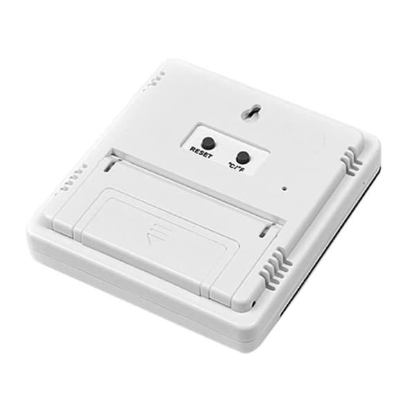 Kingwing® Ny LCD digital termometer Temperatur Fuktighetsmätare Hygrometerklocka HTC-1