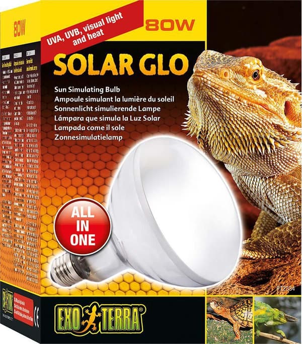 Exoterra Solar Glo 80W Uva/Uvb Varme og sollys E27 - (220.1818)