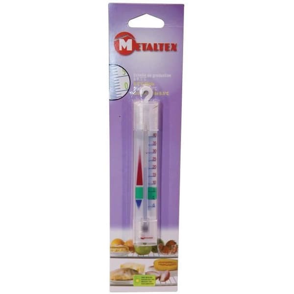 Termometer - METALTEX - Kylskåp - Plast - Gradering 1/2 grad - Temperatur -6°C till +40°C