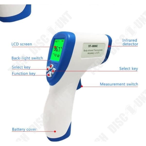 TD® kontaktfri digital infraröd panntermometer för baby, vuxen, barn