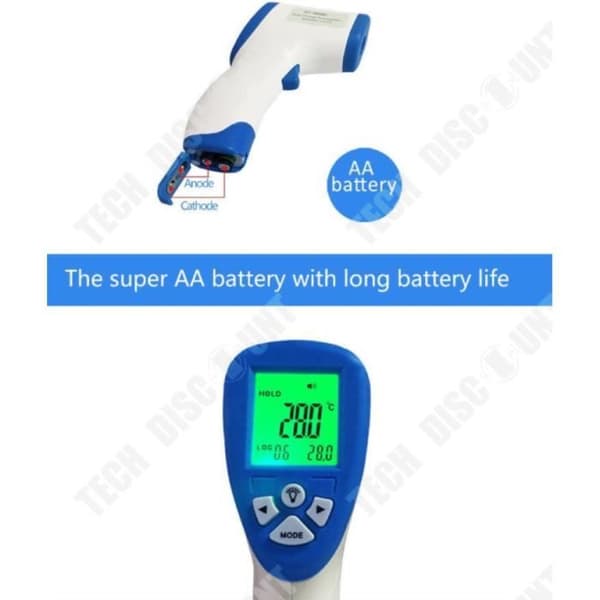 TD® kontaktfri digital infraröd panntermometer för baby, vuxen, barn