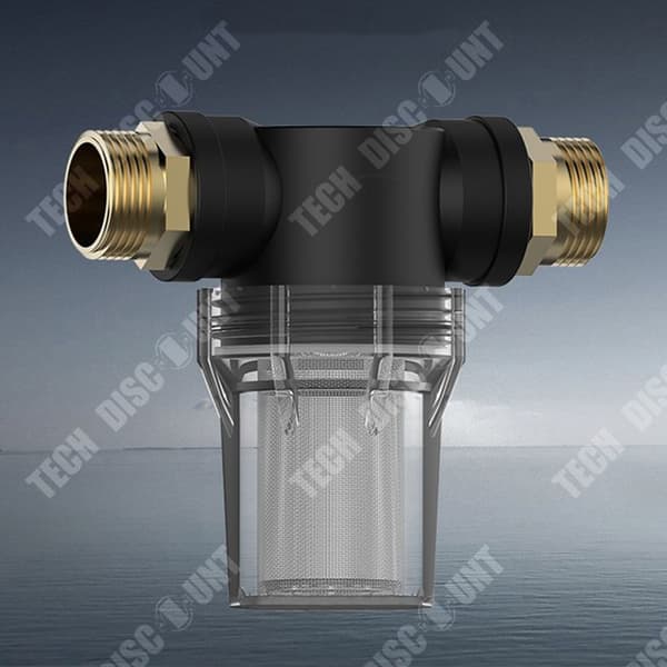 TD® Sedimentationsvattenrenare Vatteninlopp Inline vattenpump Filter Rör Filter Vattenrenare Anslutning