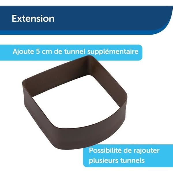 Förlängningstunnel för dörr - PETSAFE - MICROSHIP - Brun