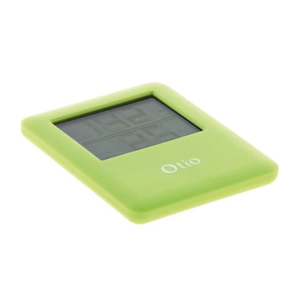 Termometer hygrometer magnetisk Grön - LCD-skärm - Otio