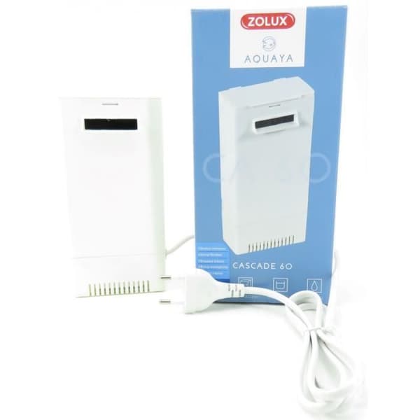 Inre filter - ZOLUX - Cascade 60 - 280l/h - Akvarium 30 till 60l - Vit färg