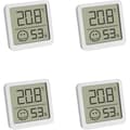 Miniatyrbild 1 av 3: TFA Dostmann 4er Set Digitales termohygrometer med Komfortzone termohygrometer vit