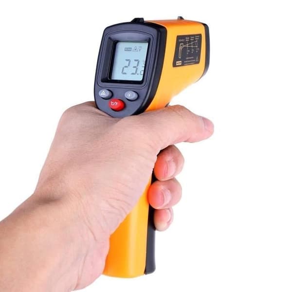 Infrarödtermometer - COBYE - Laser - Temperatur -50 till 400°C - Bakgrundsbelyst LCD-skärm