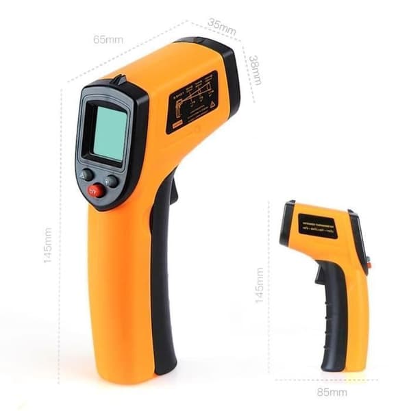 Infrarödtermometer - COBYE - Laser - Temperatur -50 till 400°C - Bakgrundsbelyst LCD-skärm