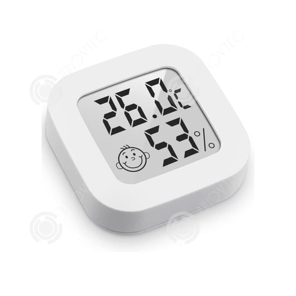 INN Termometer 43x43x13mm hygrometer elektronisk termometer temperatur- och fuktighetsindikator för bil djuraffär kök