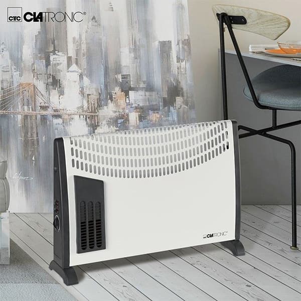 Elkonvektor - Clatronic - KH 3433N - 2000 W - 3 värmelägen - Fläktfunktion