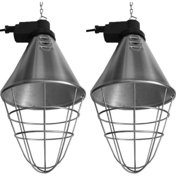 Intelec Infra-Red Lamp  (Pack of 2) Silver One Size
