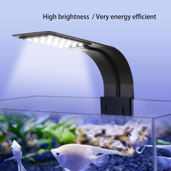 Super Slim LED akvarielampa - YIKXIULF - Växter som lyfter belysningen - Svart - 10w - 22 x 14 cm