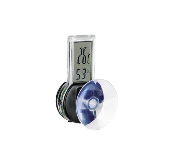 Digital termo-/hygrometer med sugkudde, 3 × 6 cm