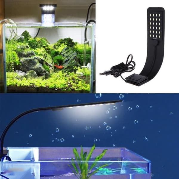 Akvarielampa - Super Slim - 10W - Vit - 22x14 cm - Kreativ belysning