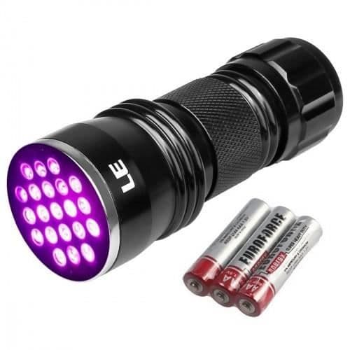 UV-ficklampa - Ej specificerad - 21 LED - Upptäcker gnagare - Fluorescerande - Svart/Lila