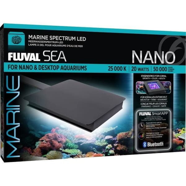 LED-belysning för marina akvarier - FLUVAL - Marine 3.0 Nano - Med Bluetooth - 20W