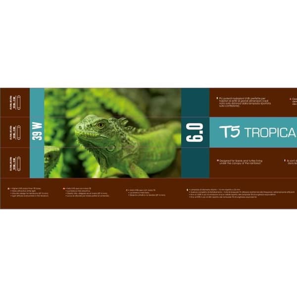 UVA-UVB-belysning för reptiler Tropical Sunlight T5 60 39w - 86 cm REPTILES-PLANET
