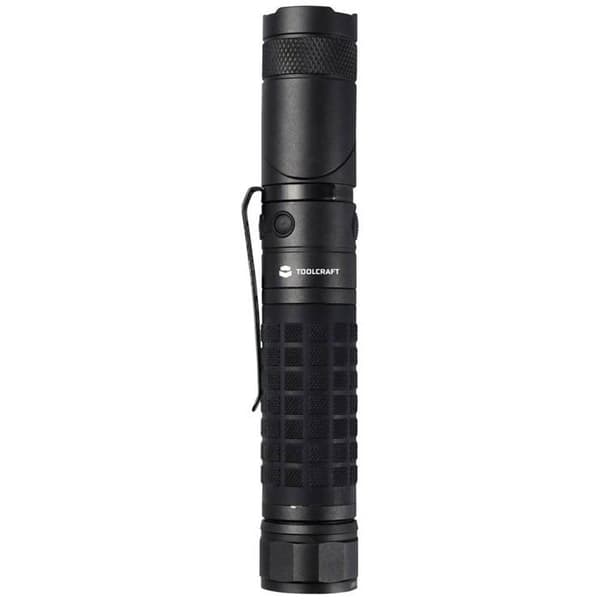 TOOLCRAFT LED Bärbar lampa med magnetisk hållare, justerbar, med bältesklämma, lång batteritid 3000 lm 4