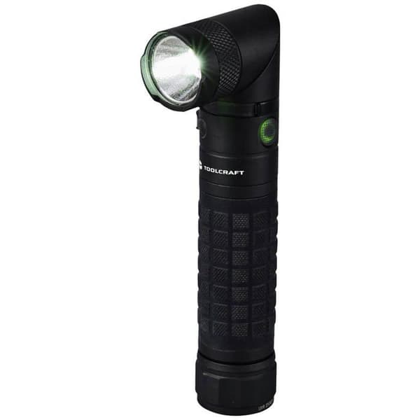TOOLCRAFT LED Bärbar lampa med magnetisk hållare, justerbar, med bältesklämma, lång batteritid 3000 lm 4