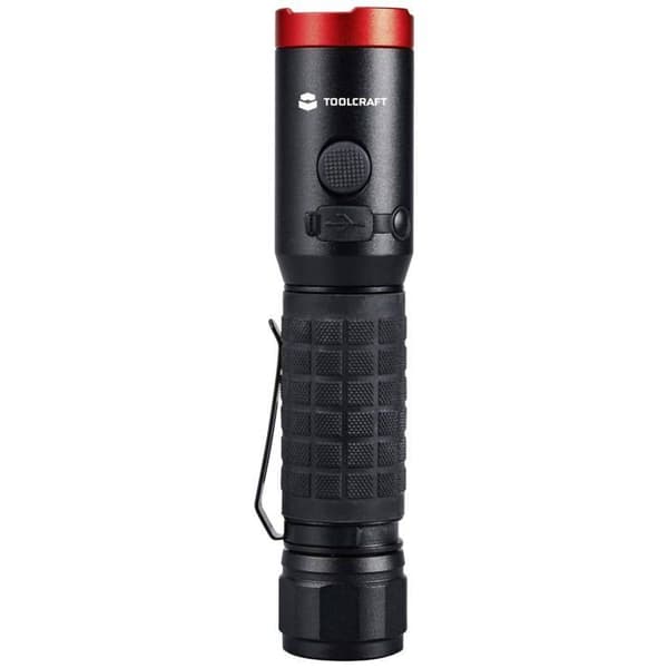 TOOLCRAFT LED Justerbar bärbar lampa, med magnetisk hållare, med bältesklämma Li-ion batterier 1000 lm 5 h 176 g