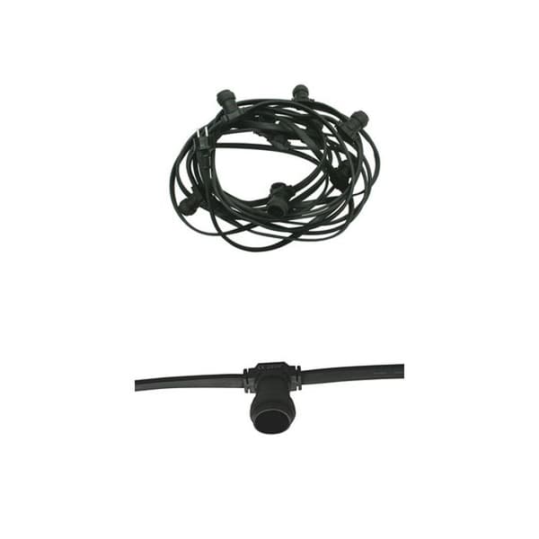 Girlander för 10 E27-lampor, avstånd 1 meter mellan lampfötterna, skydd IP67, Electro DH, 79.610, 84305521523236