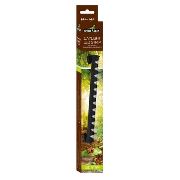 Belysning ormar insekter amfibier LED-band vit REPTILER-PLANET