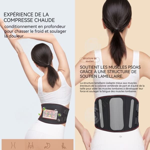 INN Hot Palace Belt 2 i 1 3 lägen Hot Compress Machine Belly Massager Varmt sladdlöst värmebälte